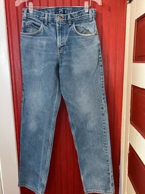 Vintage Wearguard Men's Classic Blue Straight-Leg Jeans 30/32